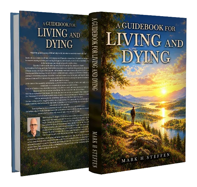 A Guidebook for Living and Dying, front, spine, and back